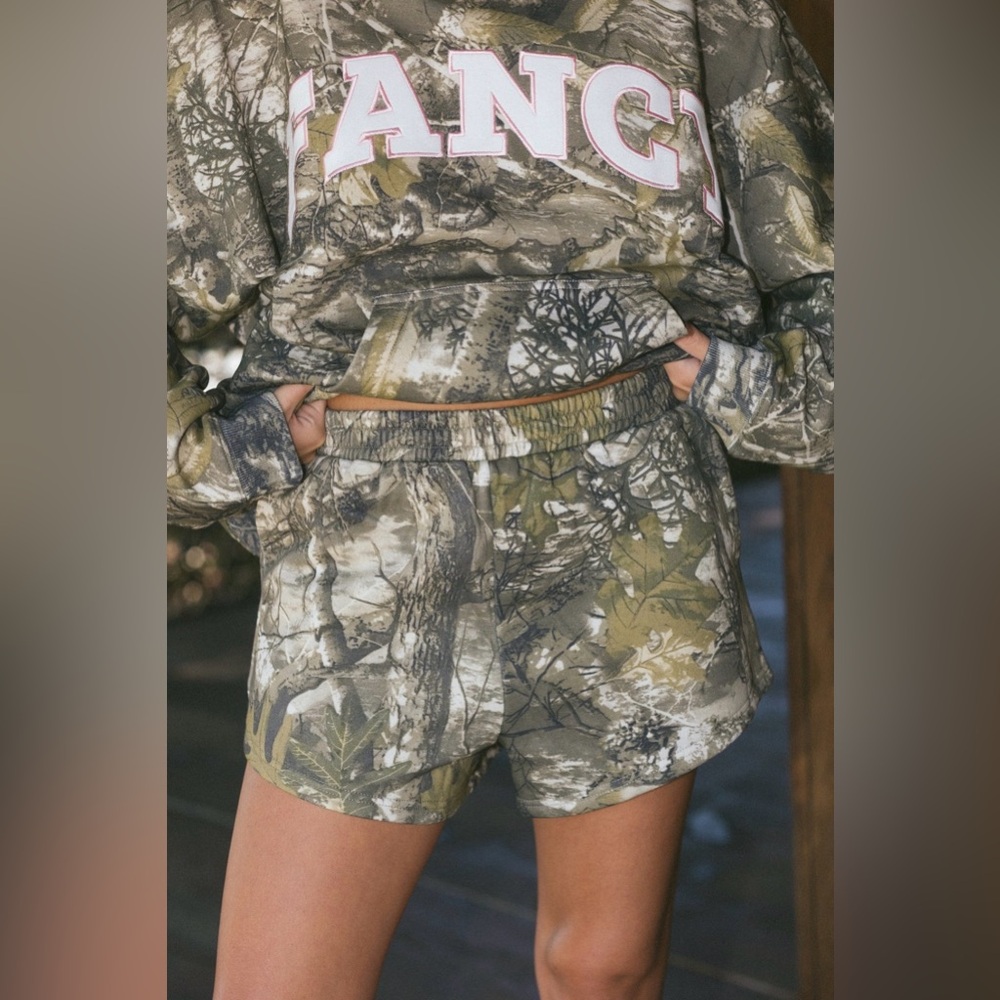 Fancy Fleece Lined Shorts - Camo